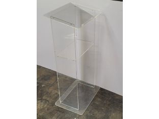 Acrylic Podium with Shelf