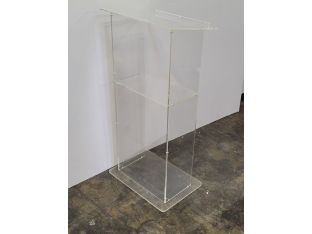 Acrylic Podium with Shelf