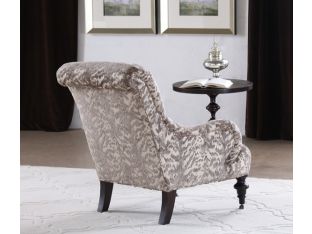 Taupe Ikat Club Chair