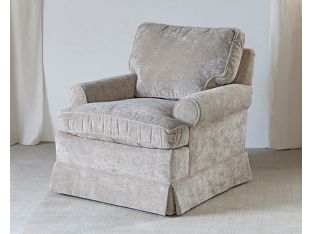 Skirted Club Chair In Shell