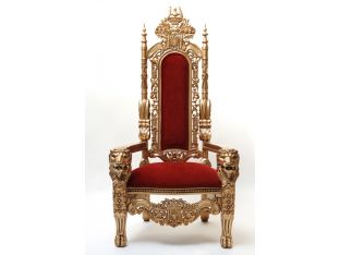 Antique Gold Throne Chair