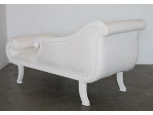 White Lacquered Neoclassic Chaise