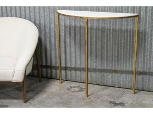 Hammered Gold Console Table