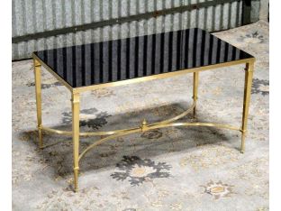 French Cocktail Table with Black Granite Top