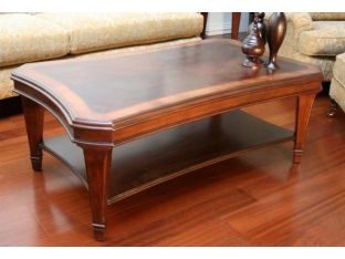 Transitional Style Mahogany Coffee Table