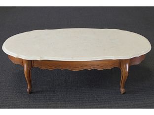 Walnut Coffee Table With Cabriole Legs