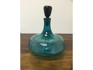 Blenko-Styled Colored Glass Decanter