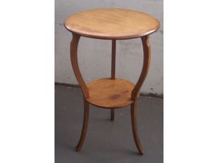 Antique Round Empire End Table