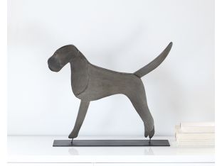 Large Flat Dog Figurine - Cleared Décor