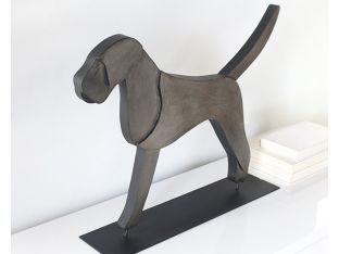 Large Flat Dog Figurine - Cleared Décor