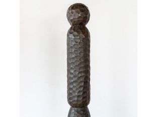 68"H Primitive Totem Sculpture - Cleared Décor