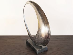 Abstract Crescent Moon Sculpture - Cleared Decor
