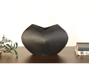 Pinched Bronze Abstract Vase - Cleared Decor