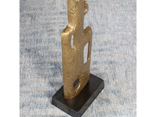 50" High Gold Abstract Sculpture - Cleared Decor