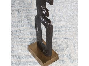 57" High Bronze Abstract Sculpture - Cleared Decor