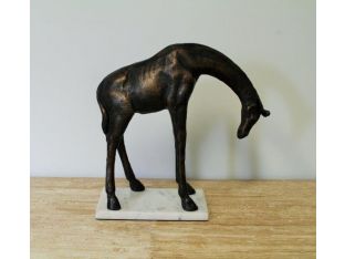 Bronze Giraffe Statue - Cleared Décor
