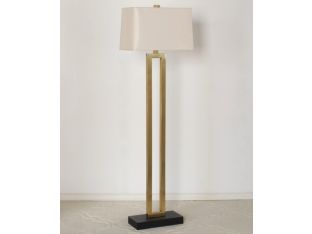 Brass Rectangle Floor Lamp