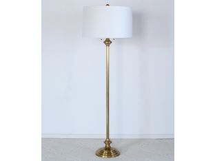 Antique Brass Monroe Floor Lamp