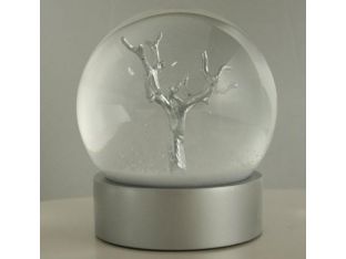 Silver Tree Snow Globe