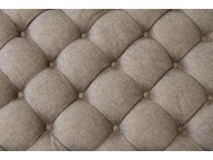 Tufted Cocktail Ottoman in Pewter