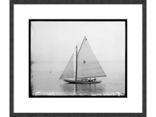 Black & White Sailboats 27.5W x 23.5H