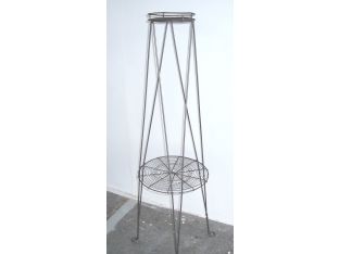 French Wire Two Tiered Plant Stand