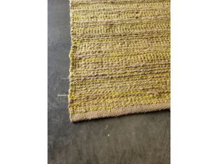 2'7" X 7'6" Brown & Chartreuse Runner