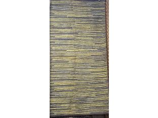3'9" X 6' Gray, Green And Yellow Rug