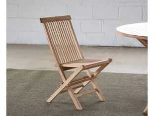 Natural Teak Folding Chair