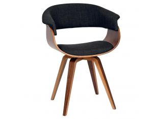 Charcoal & Walnut Bent Chair