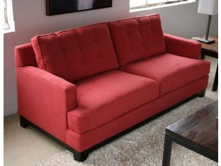 Light Raspberry Contemporary Sofa
