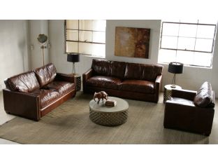 Larkin 88" Sofa in Cigar Leather