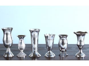 Set of 6 Queen Anne's Vases