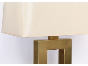 Brass Rectangle Table Lamp