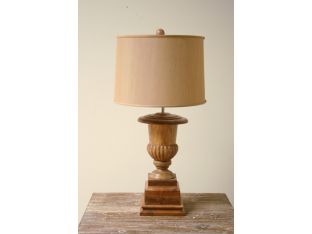 Wooden Classic Urn Table Lamp