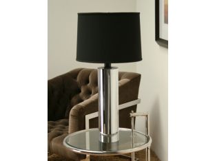 Chrome Cylinder Table Lamp