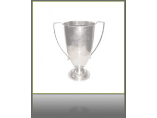 Etched Loving Cup Antique Pewter 