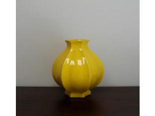Yellow Pomegranate Vase