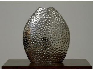 Nickel Dimpled Vase