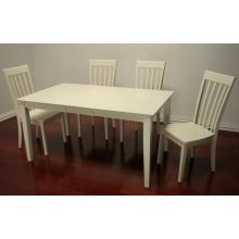 Simple Rectangular Dining Table in Shore White