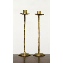 Pair of Brass Candle Stands
