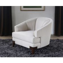 Channel Back Club Chair with Nailhead Accents