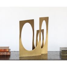 Overlapping Ovals Brass Sculpture - Cleared Décor