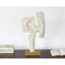 Ivory Abstract Sculpture #1 - Cleared Décor