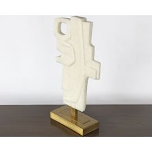 Ivory Abstract Sculpture #2 - Cleared Décor