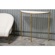 Hammered Gold Console Table