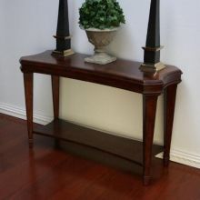 Transitional Style Mahogany Console Table