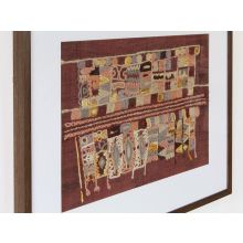 Burgundy Embroidery 1 40W X 30H - Cleared Decor