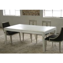 Gustavian Dining Table in Stucco White