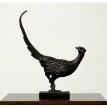 Bronze Iron Pheasant Figurine
